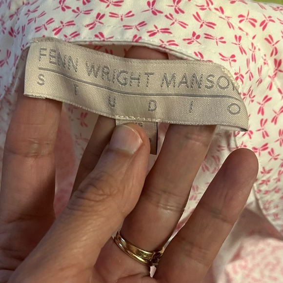 Retro Rockabilly Peter Pan Collar Dragonfly Print Shirt Top XS - Picture 4 of 6